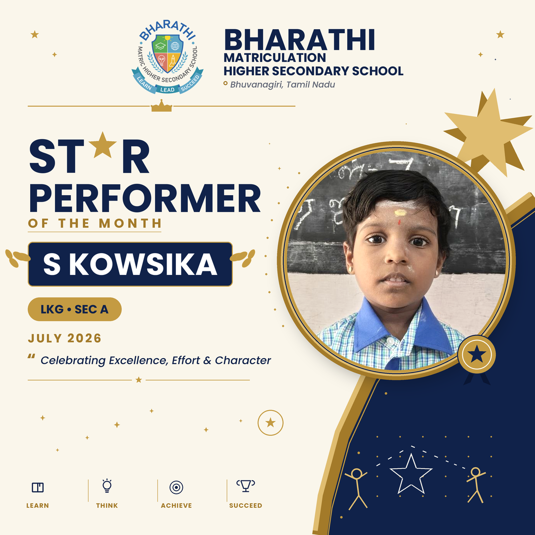 S Kowsika LKG, Star Performer for July 2026