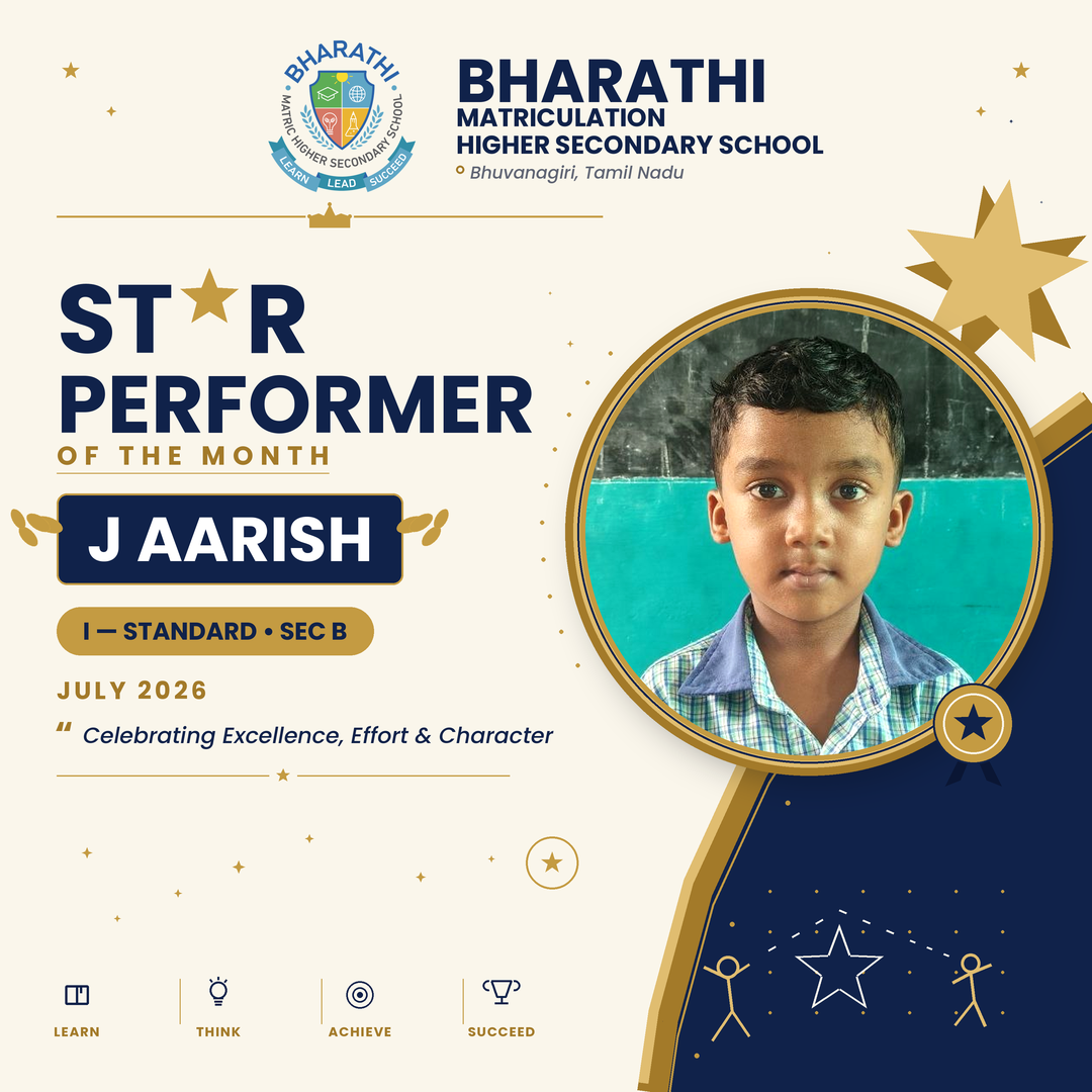 J Aarish I, Star Performer for July 2026