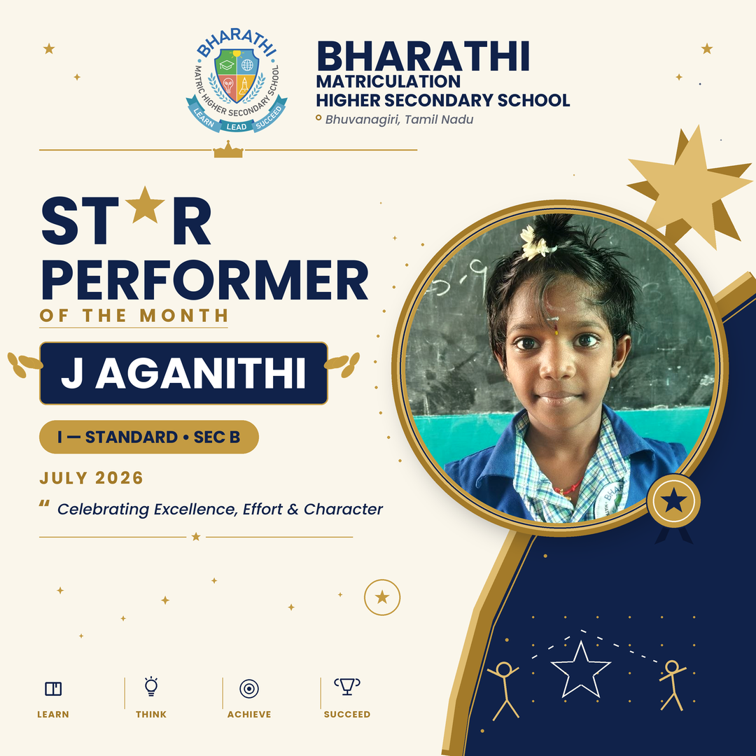 J Aganithi I, Star Performer for July 2026