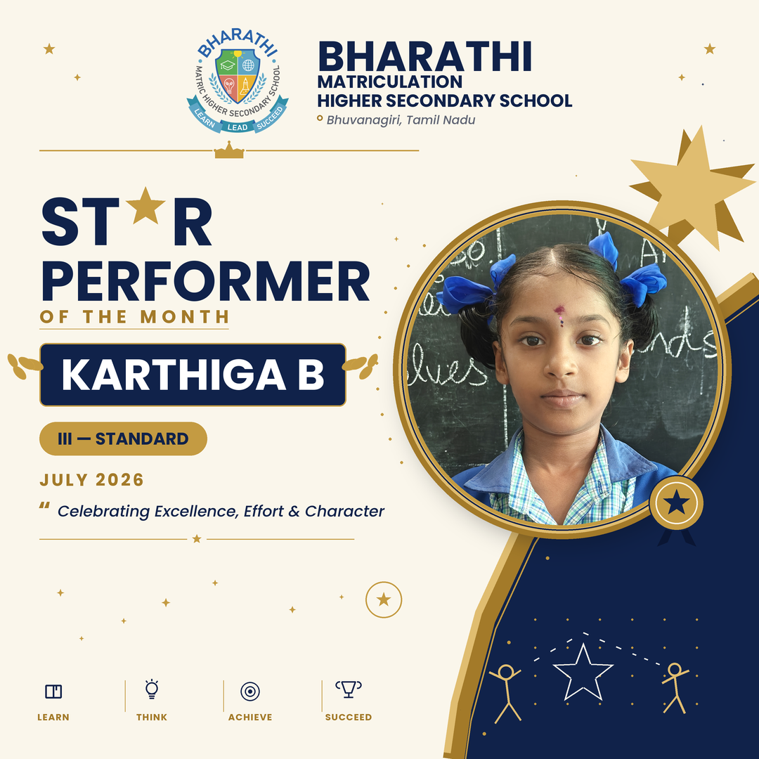 Karthiga B III, Star Performer for July 2026