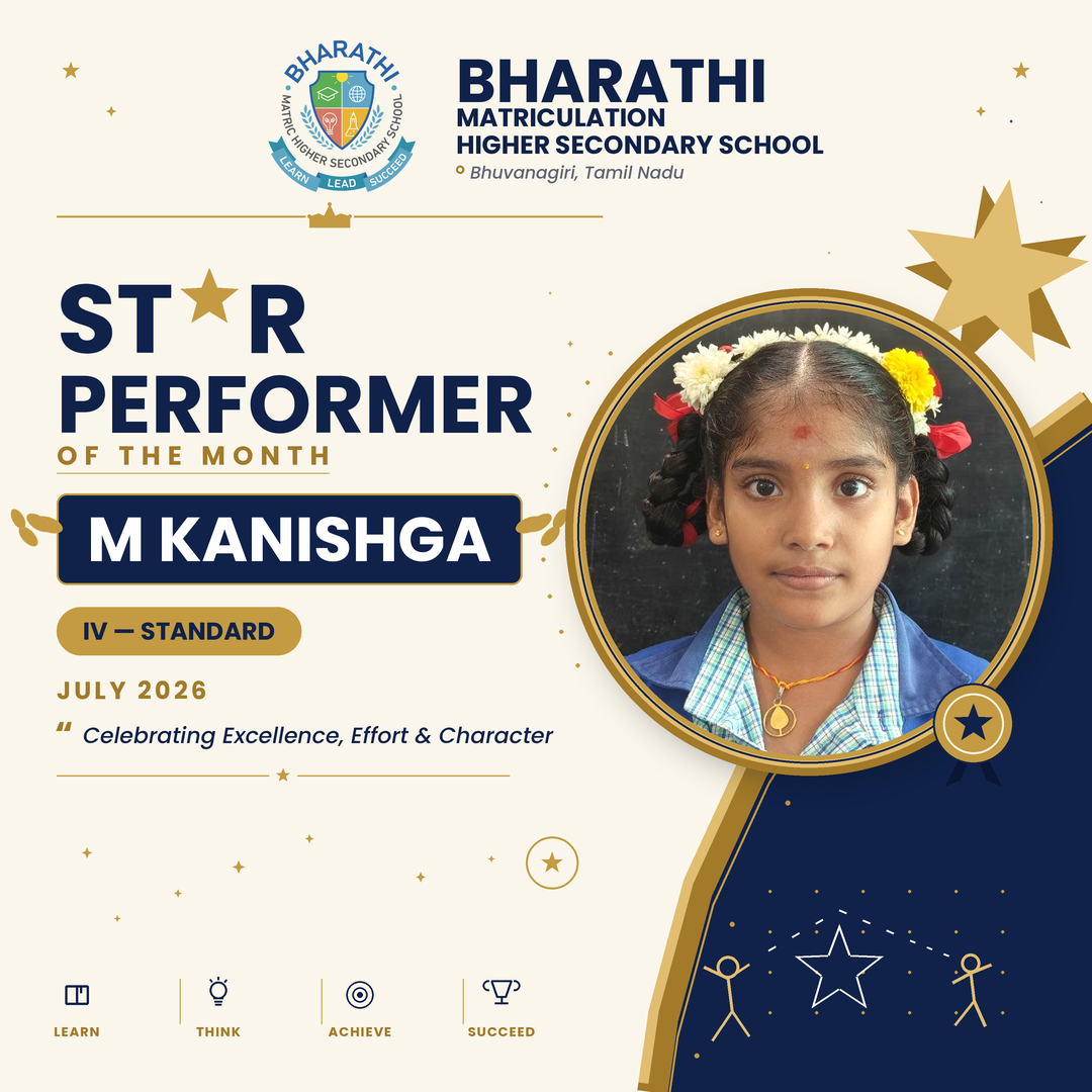 M Kanishga IV, Star Performer for July 2026