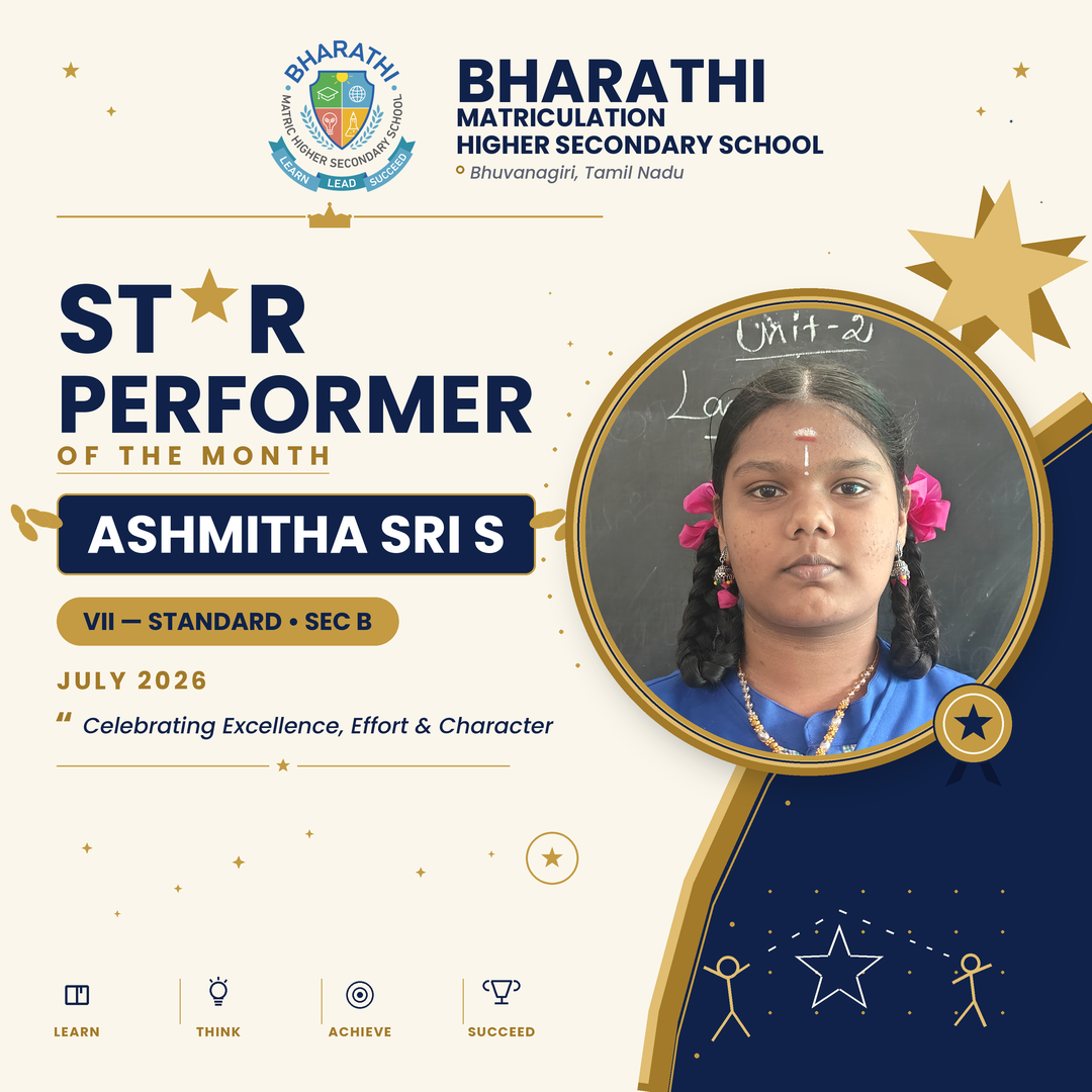 Ashmitha Sri S VII, Star Performer for July 2026
