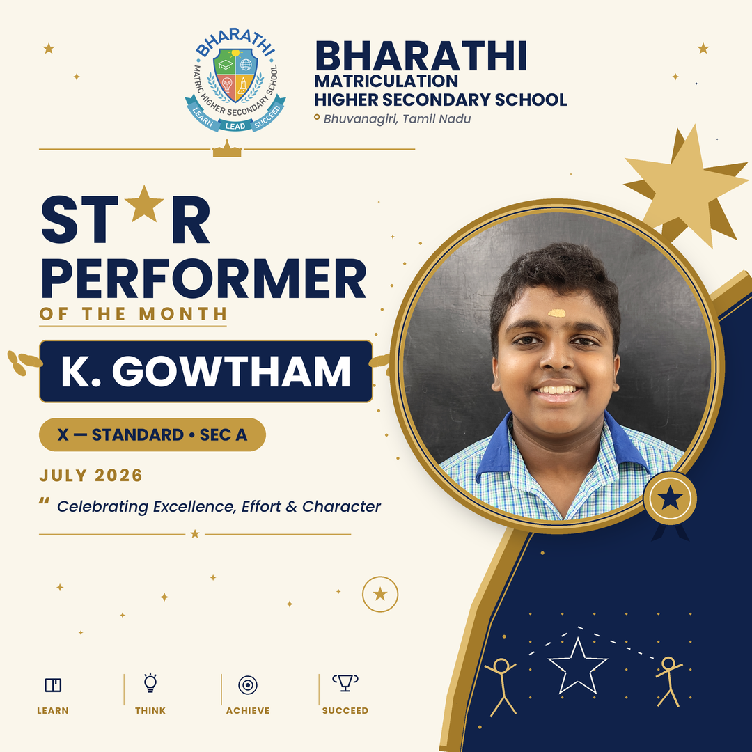 K Gowtham X, Star Performer for July 2026