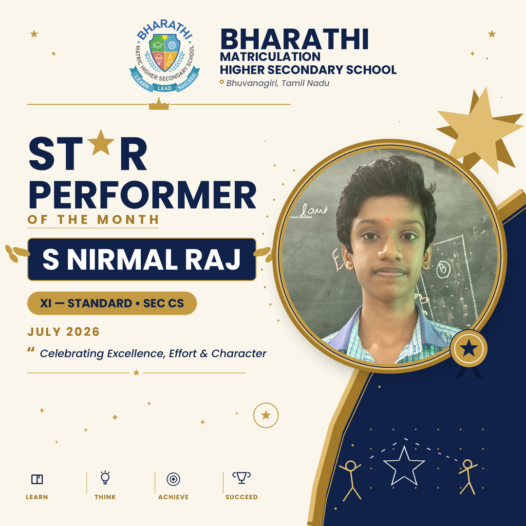 S Nirmal Raj XI, Star Performer for July 2026